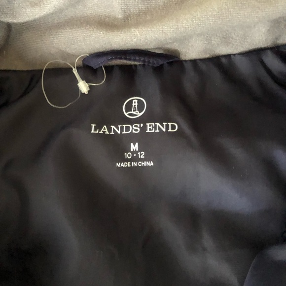 Lands End Navy Vest - Picture 2 of 3